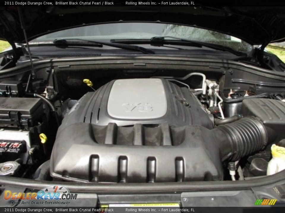 2011 Dodge Durango Crew Brilliant Black Crystal Pearl / Black Photo #27