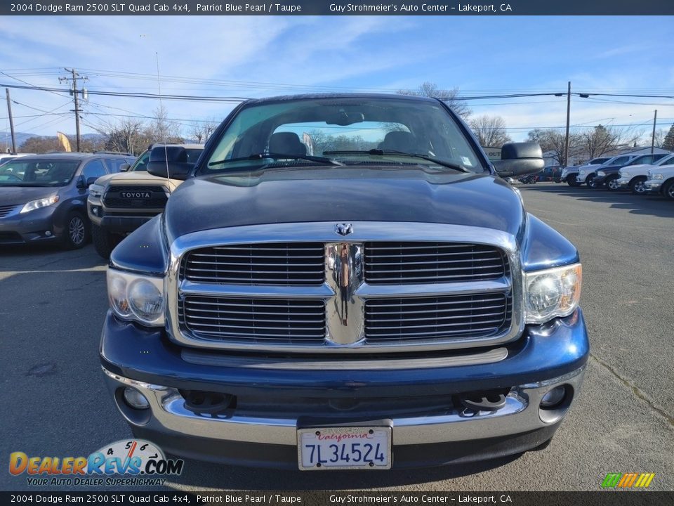 2004 Dodge Ram 2500 SLT Quad Cab 4x4 Patriot Blue Pearl / Taupe Photo #2