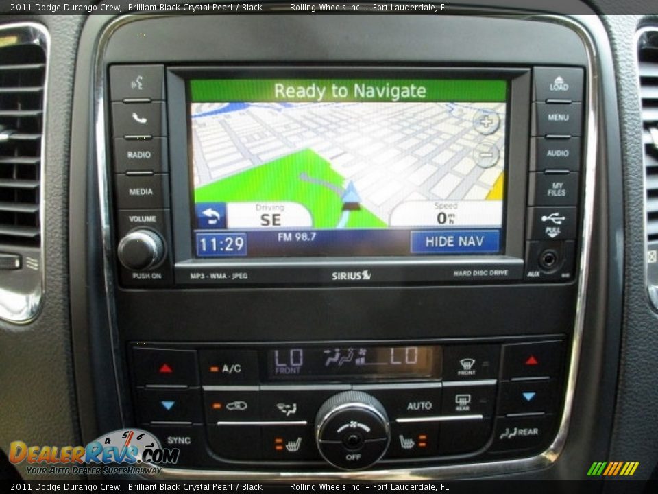 2011 Dodge Durango Crew Brilliant Black Crystal Pearl / Black Photo #29