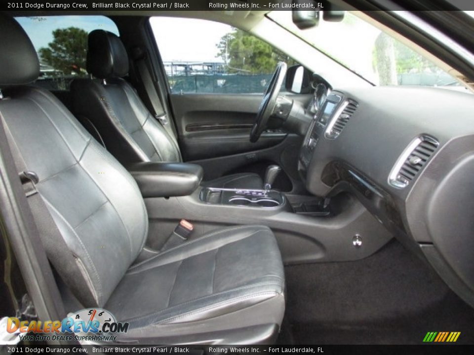 2011 Dodge Durango Crew Brilliant Black Crystal Pearl / Black Photo #30