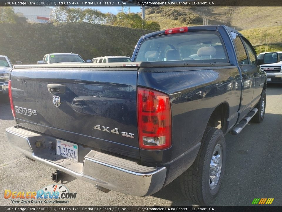 2004 Dodge Ram 2500 SLT Quad Cab 4x4 Patriot Blue Pearl / Taupe Photo #4