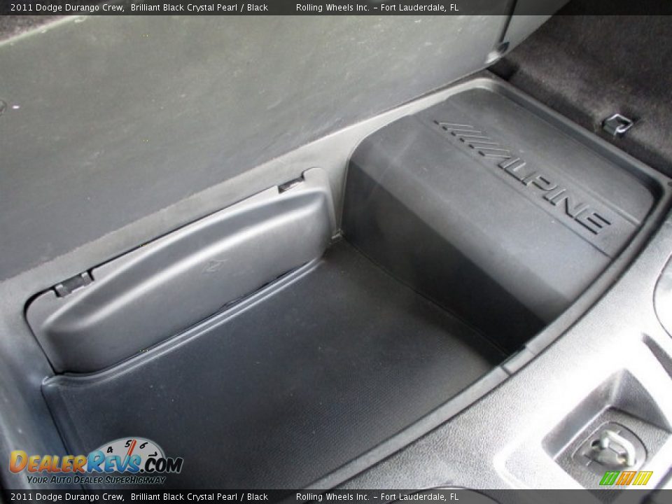 2011 Dodge Durango Crew Brilliant Black Crystal Pearl / Black Photo #32