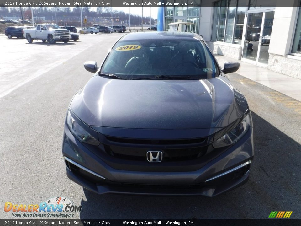 2019 Honda Civic LX Sedan Modern Steel Metallic / Gray Photo #4