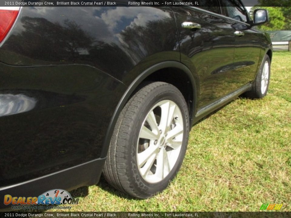 2011 Dodge Durango Crew Brilliant Black Crystal Pearl / Black Photo #33