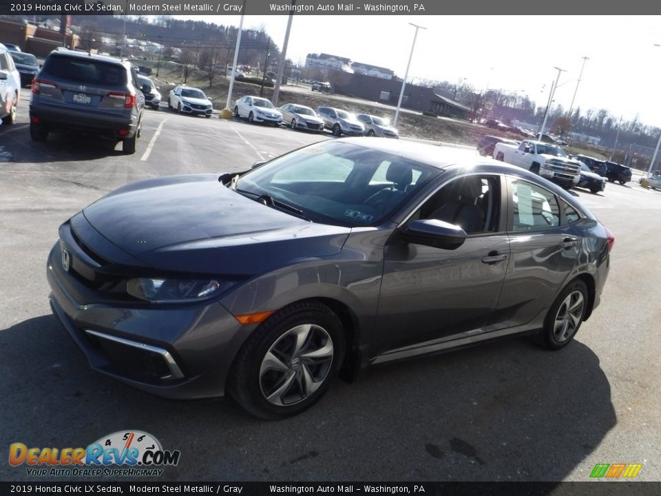 2019 Honda Civic LX Sedan Modern Steel Metallic / Gray Photo #5