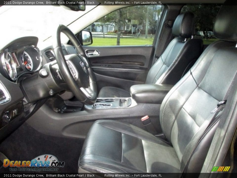 2011 Dodge Durango Crew Brilliant Black Crystal Pearl / Black Photo #34