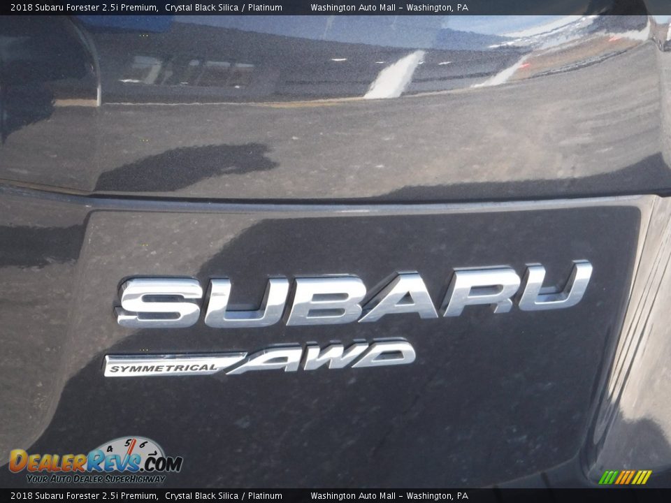 2018 Subaru Forester 2.5i Premium Crystal Black Silica / Platinum Photo #9