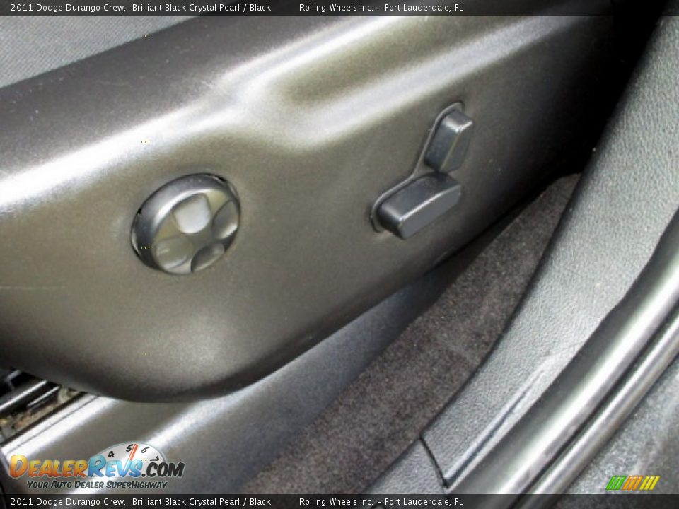 2011 Dodge Durango Crew Brilliant Black Crystal Pearl / Black Photo #35