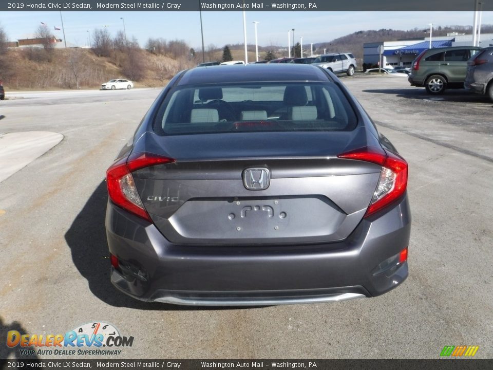 2019 Honda Civic LX Sedan Modern Steel Metallic / Gray Photo #8