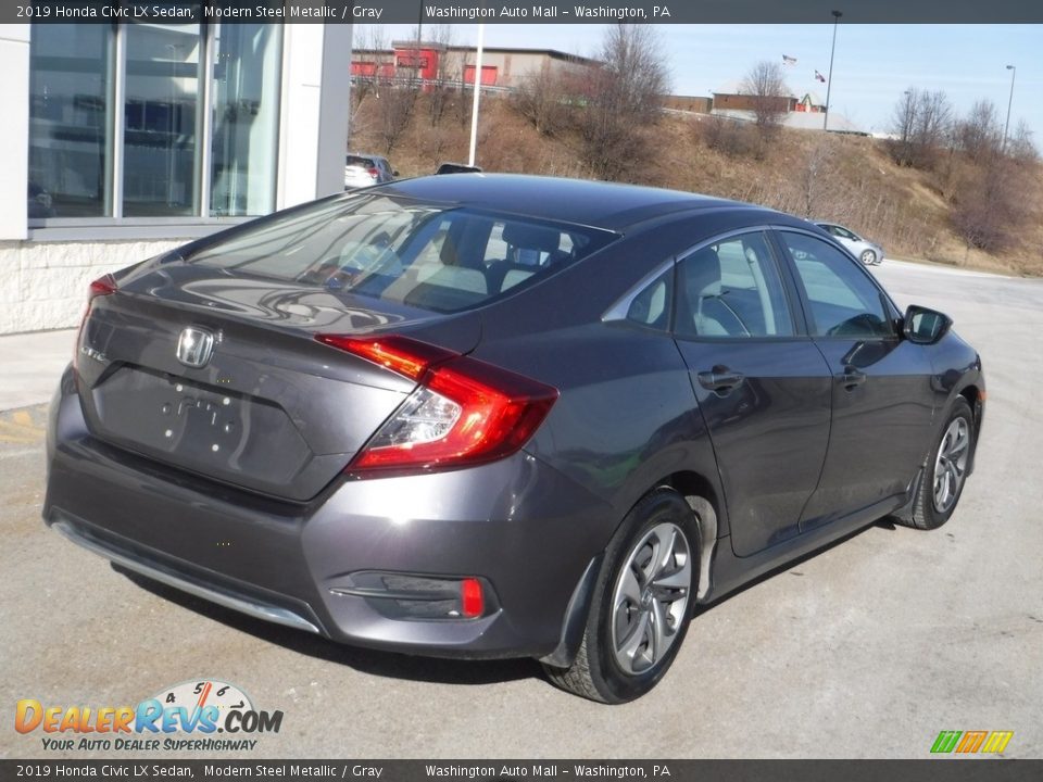 2019 Honda Civic LX Sedan Modern Steel Metallic / Gray Photo #9