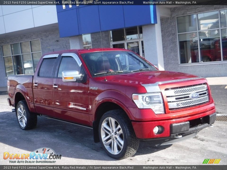 2013 Ford F150 Limited SuperCrew 4x4 Ruby Red Metallic / FX Sport Appearance Black/Red Photo #1