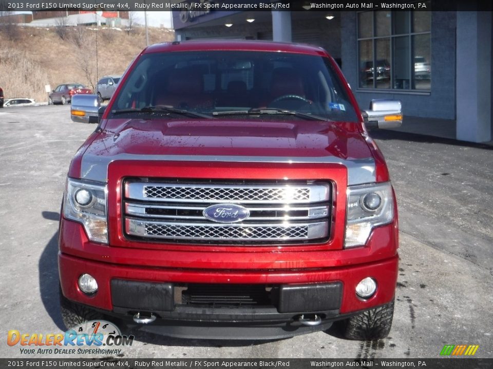 2013 Ford F150 Limited SuperCrew 4x4 Ruby Red Metallic / FX Sport Appearance Black/Red Photo #8