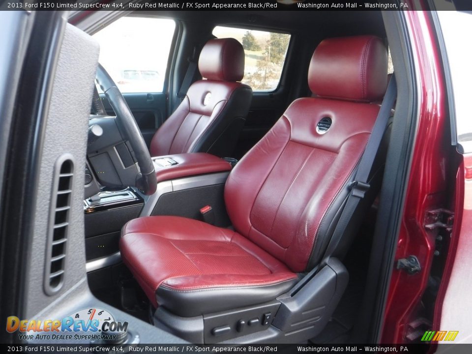 2013 Ford F150 Limited SuperCrew 4x4 Ruby Red Metallic / FX Sport Appearance Black/Red Photo #19