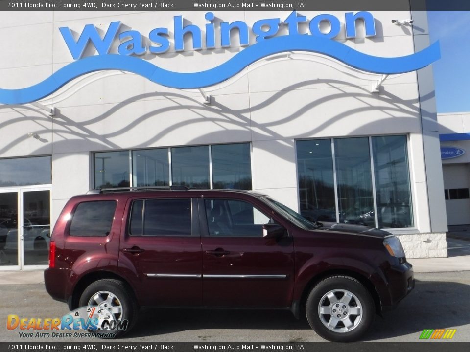 2011 Honda Pilot Touring 4WD Dark Cherry Pearl / Black Photo #2