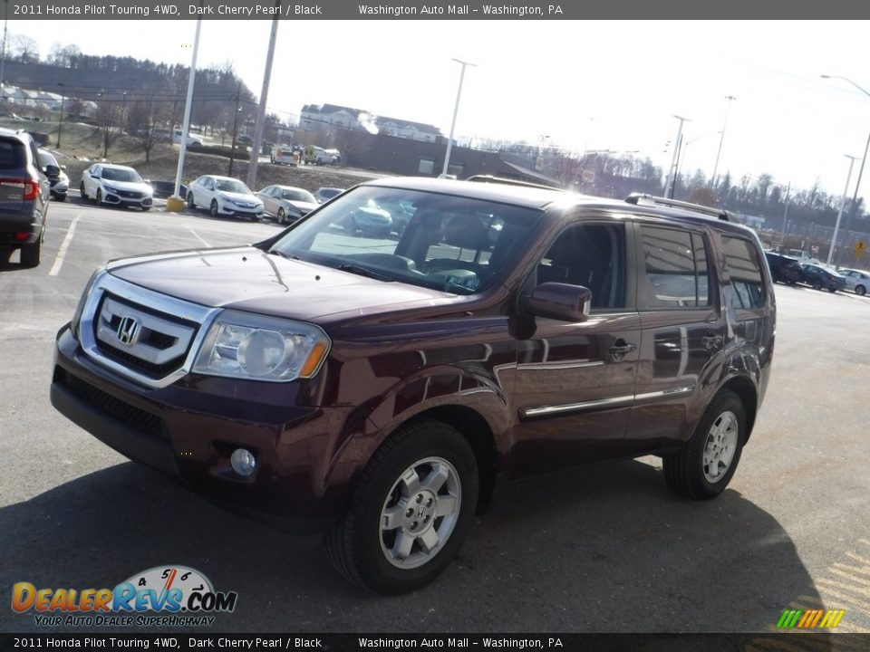 2011 Honda Pilot Touring 4WD Dark Cherry Pearl / Black Photo #6