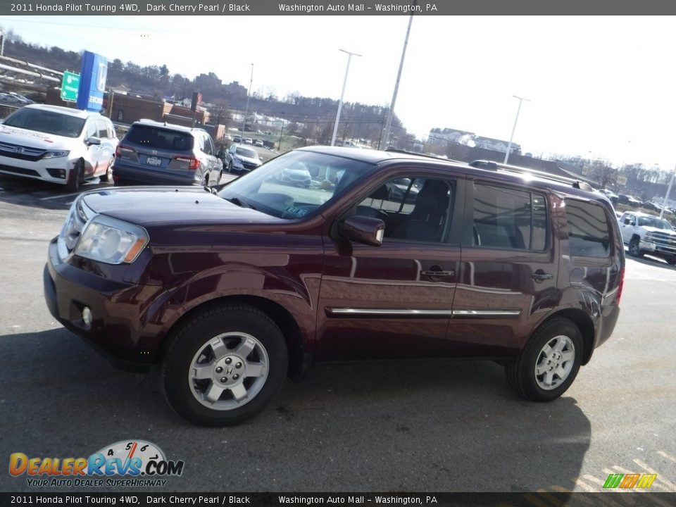 2011 Honda Pilot Touring 4WD Dark Cherry Pearl / Black Photo #7