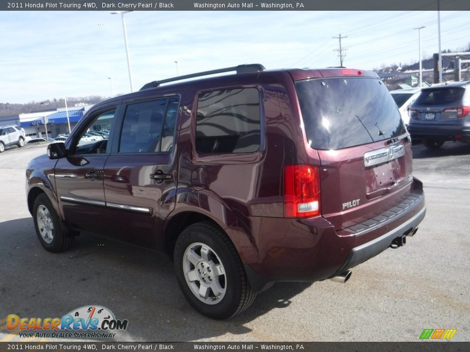 2011 Honda Pilot Touring 4WD Dark Cherry Pearl / Black Photo #8