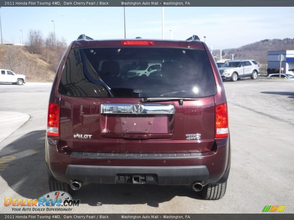 2011 Honda Pilot Touring 4WD Dark Cherry Pearl / Black Photo #9