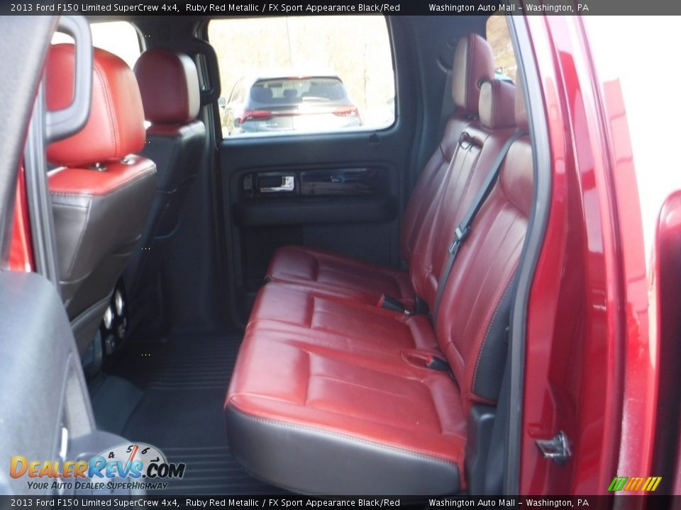 2013 Ford F150 Limited SuperCrew 4x4 Ruby Red Metallic / FX Sport Appearance Black/Red Photo #32