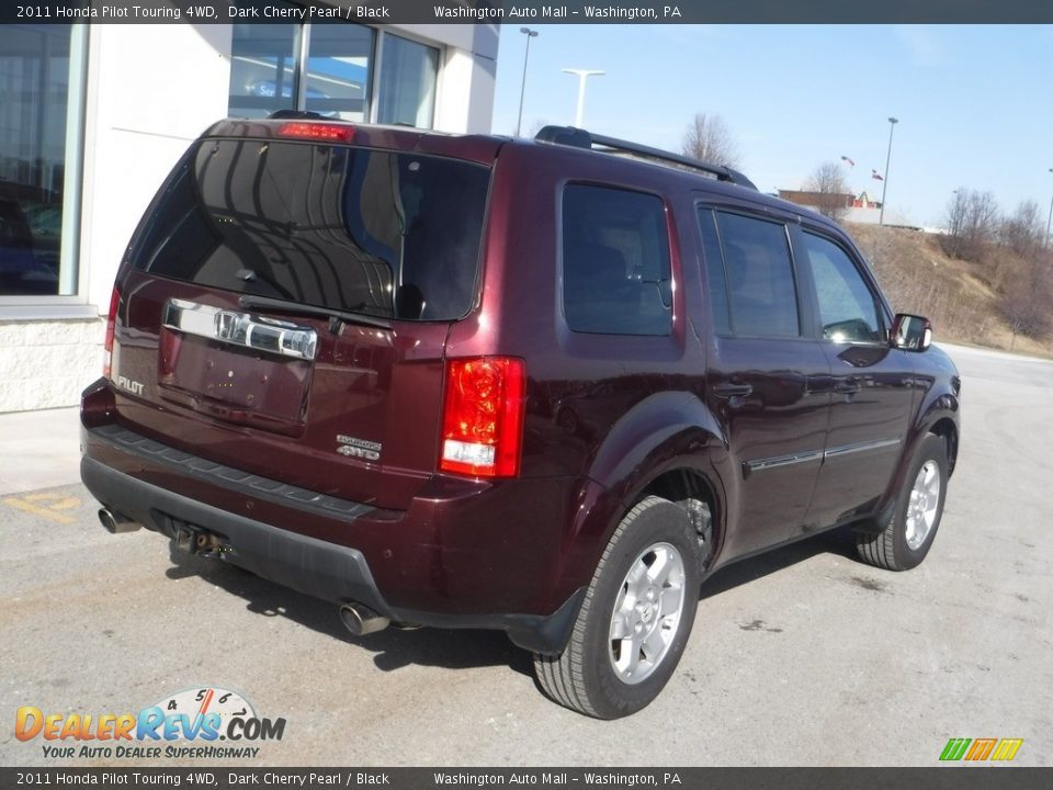 2011 Honda Pilot Touring 4WD Dark Cherry Pearl / Black Photo #10