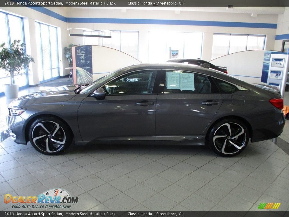 2019 Honda Accord Sport Sedan Modern Steel Metallic / Black Photo #10