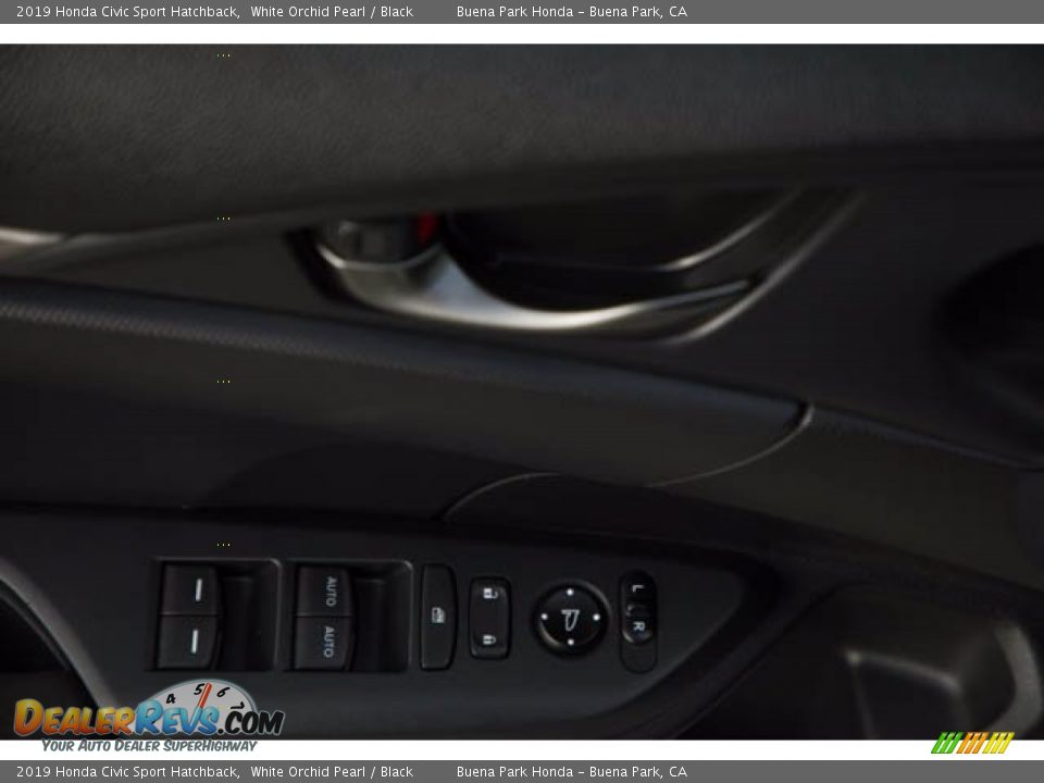 2019 Honda Civic Sport Hatchback White Orchid Pearl / Black Photo #28