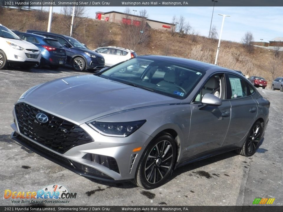 2021 Hyundai Sonata Limited Shimmering Silver / Dark Gray Photo #6