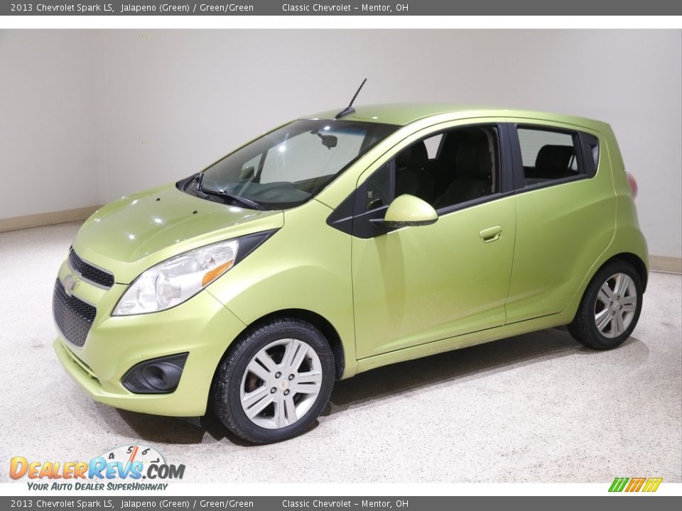 2013 Chevrolet Spark LS Jalapeno (Green) / Green/Green Photo #3