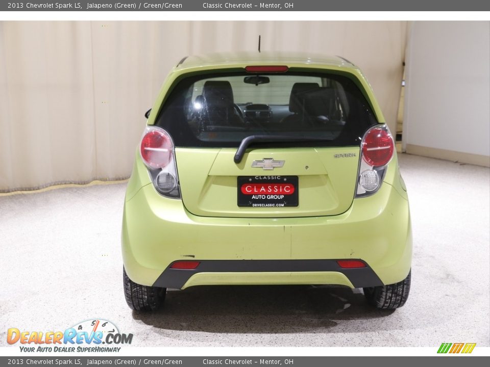 2013 Chevrolet Spark LS Jalapeno (Green) / Green/Green Photo #14