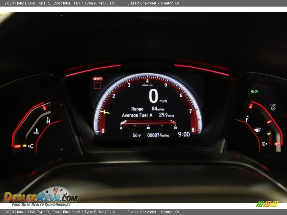 2020 Honda Civic Type R Gauges Photo #8