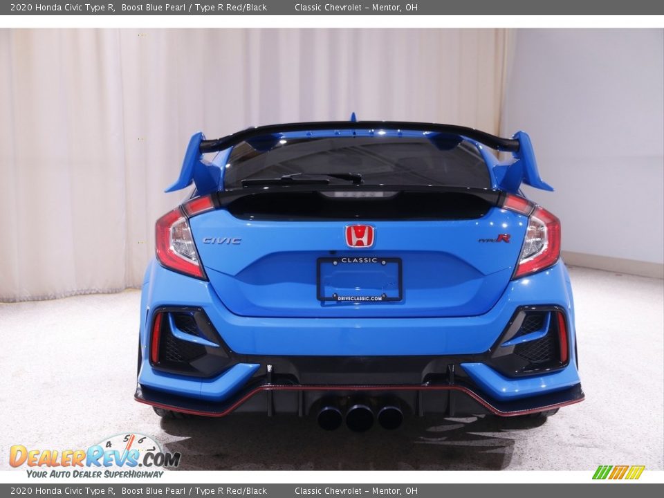 2020 Honda Civic Type R Boost Blue Pearl / Type R Red/Black Photo #18