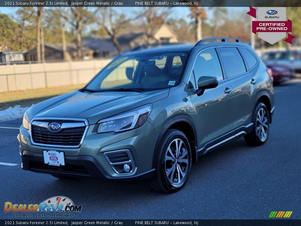 2021 Subaru Forester 2.5i Limited Jasper Green Metallic / Gray Photo #1