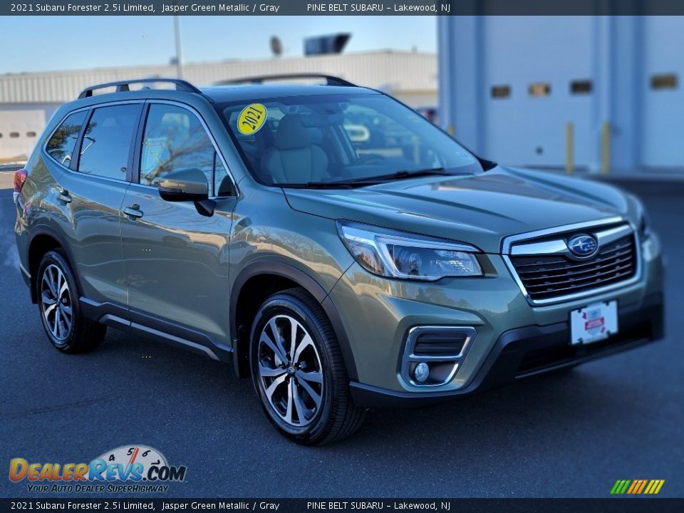 2021 Subaru Forester 2.5i Limited Jasper Green Metallic / Gray Photo #16