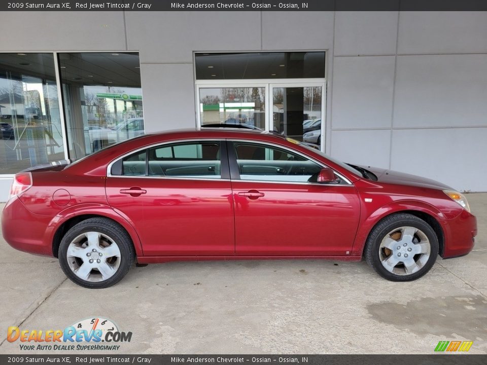 2009 Saturn Aura XE Red Jewel Tintcoat / Gray Photo #2