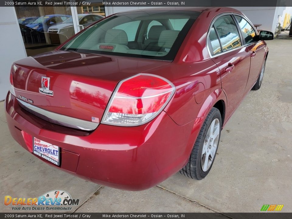 2009 Saturn Aura XE Red Jewel Tintcoat / Gray Photo #3