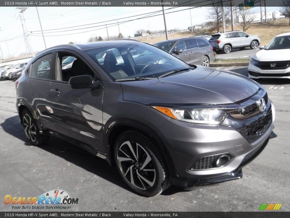 2019 Honda HR-V Sport AWD Modern Steel Metallic / Black Photo #5