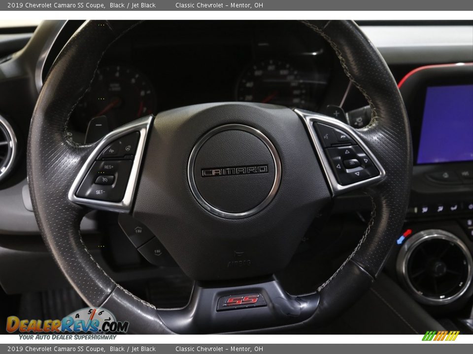 2019 Chevrolet Camaro SS Coupe Black / Jet Black Photo #7