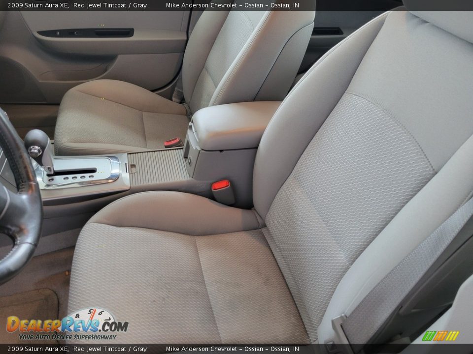 2009 Saturn Aura XE Red Jewel Tintcoat / Gray Photo #13