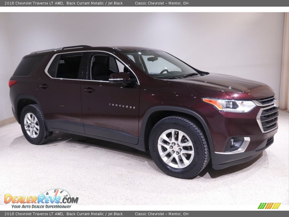 2018 Chevrolet Traverse LT AWD Black Currant Metallic / Jet Black Photo #1