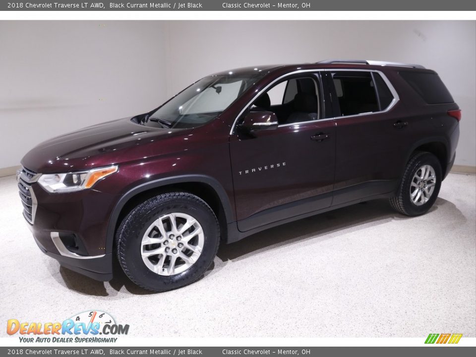 2018 Chevrolet Traverse LT AWD Black Currant Metallic / Jet Black Photo #3