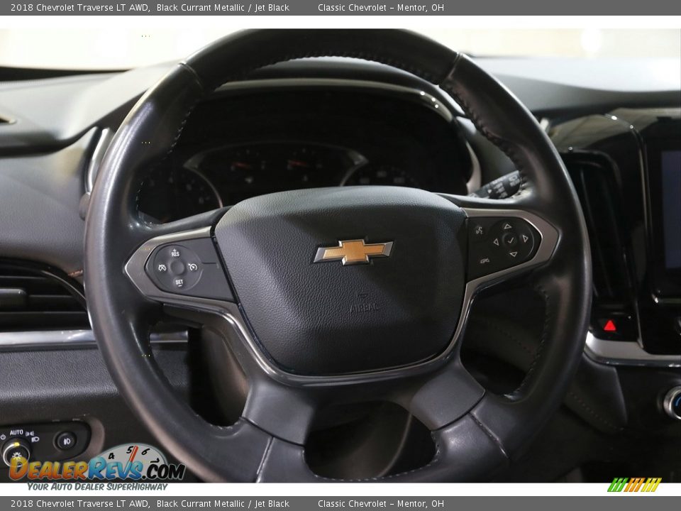 2018 Chevrolet Traverse LT AWD Black Currant Metallic / Jet Black Photo #7
