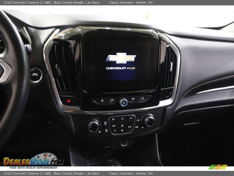 2018 Chevrolet Traverse LT AWD Black Currant Metallic / Jet Black Photo #9