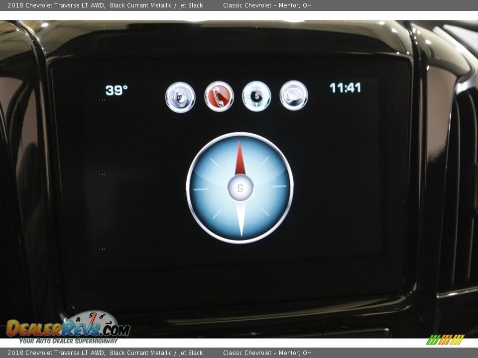 2018 Chevrolet Traverse LT AWD Black Currant Metallic / Jet Black Photo #12