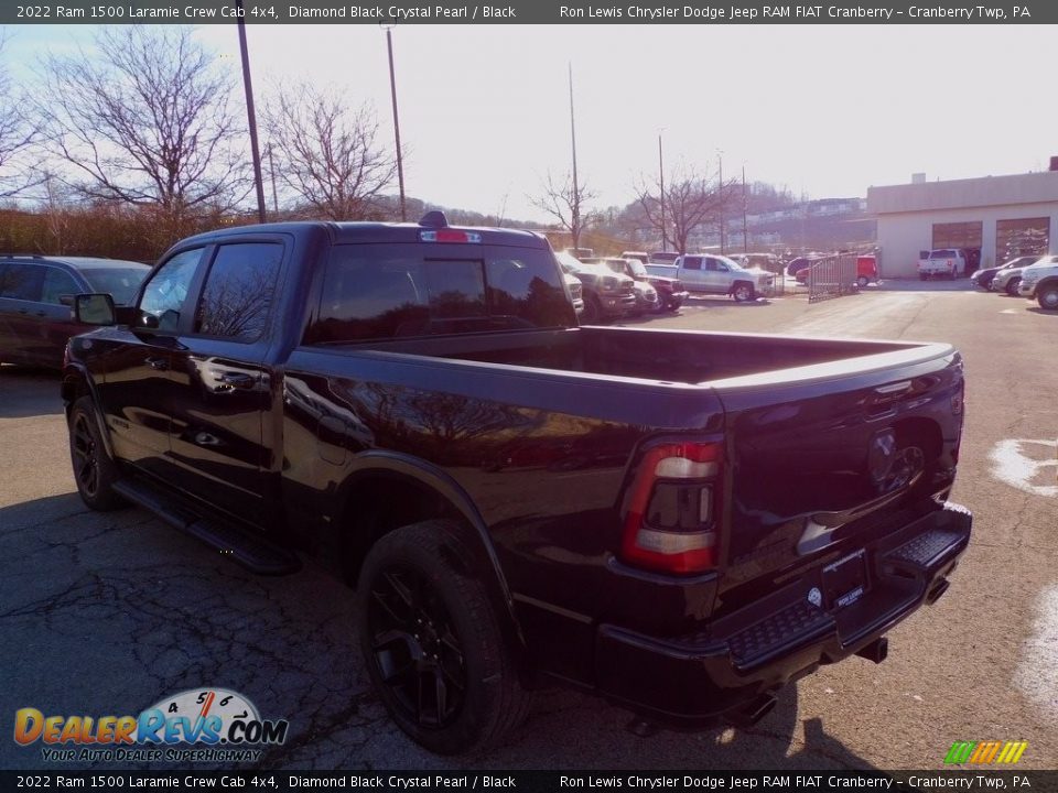 2022 Ram 1500 Laramie Crew Cab 4x4 Diamond Black Crystal Pearl / Black Photo #8