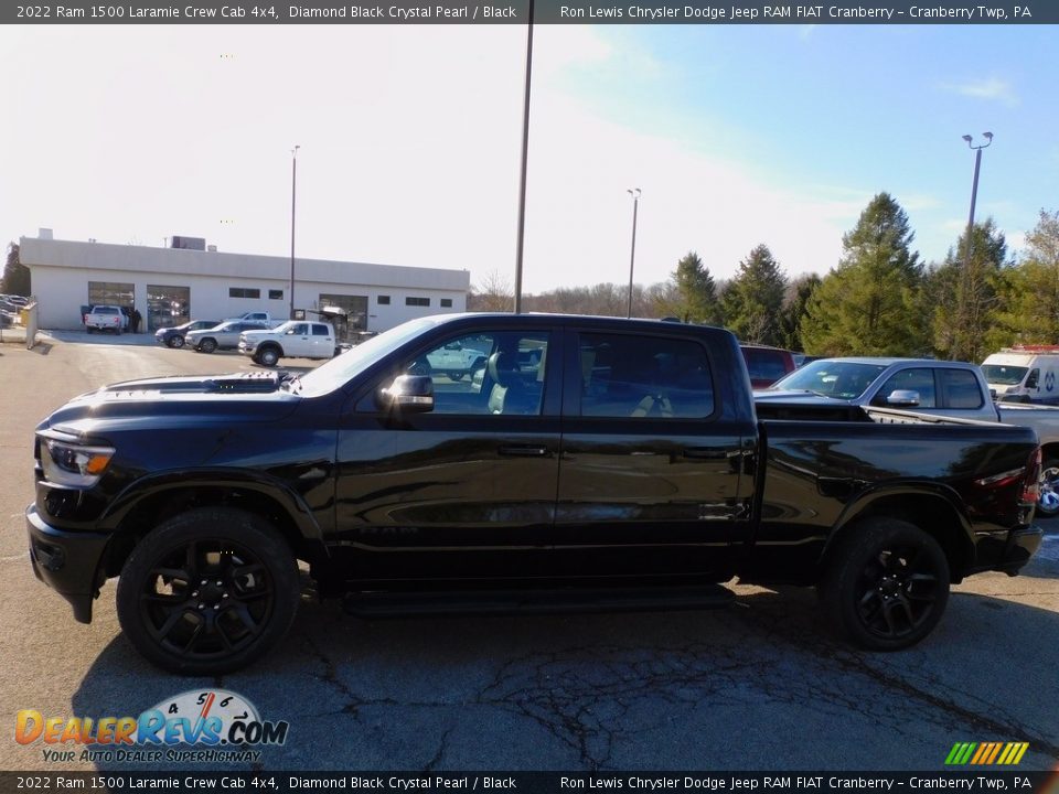 2022 Ram 1500 Laramie Crew Cab 4x4 Diamond Black Crystal Pearl / Black Photo #9