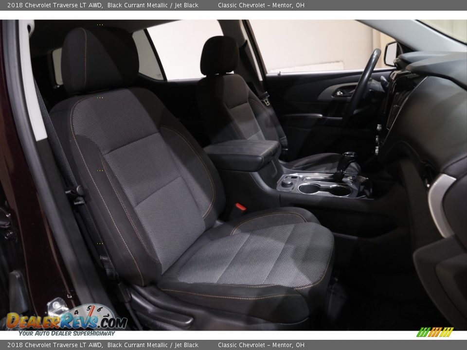 2018 Chevrolet Traverse LT AWD Black Currant Metallic / Jet Black Photo #14