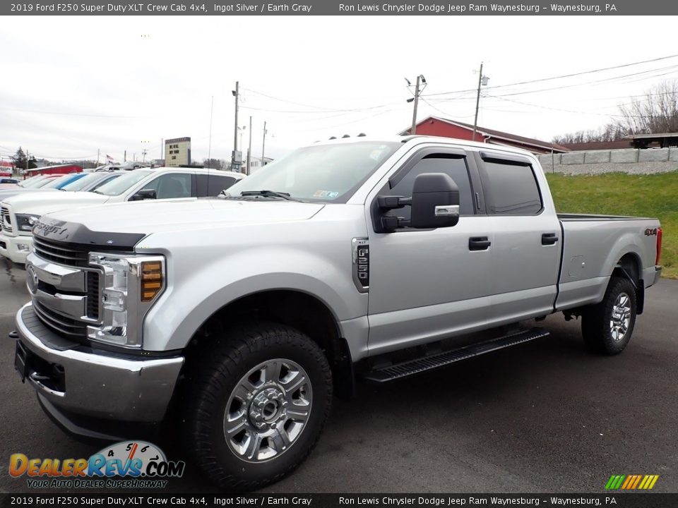 2019 Ford F250 Super Duty XLT Crew Cab 4x4 Ingot Silver / Earth Gray Photo #1