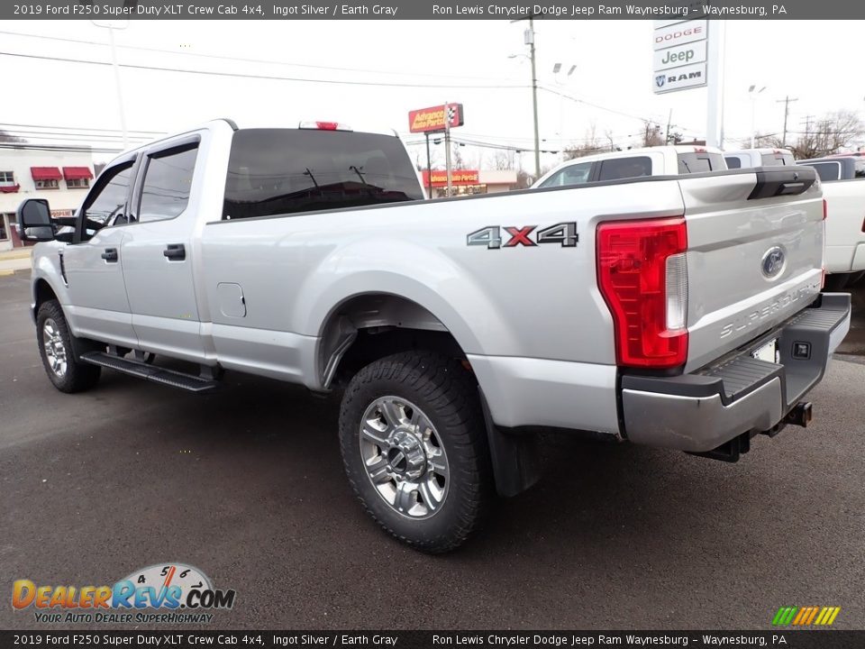 2019 Ford F250 Super Duty XLT Crew Cab 4x4 Ingot Silver / Earth Gray Photo #2