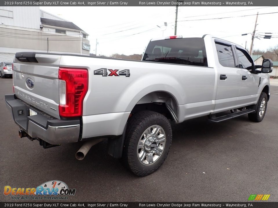 2019 Ford F250 Super Duty XLT Crew Cab 4x4 Ingot Silver / Earth Gray Photo #3