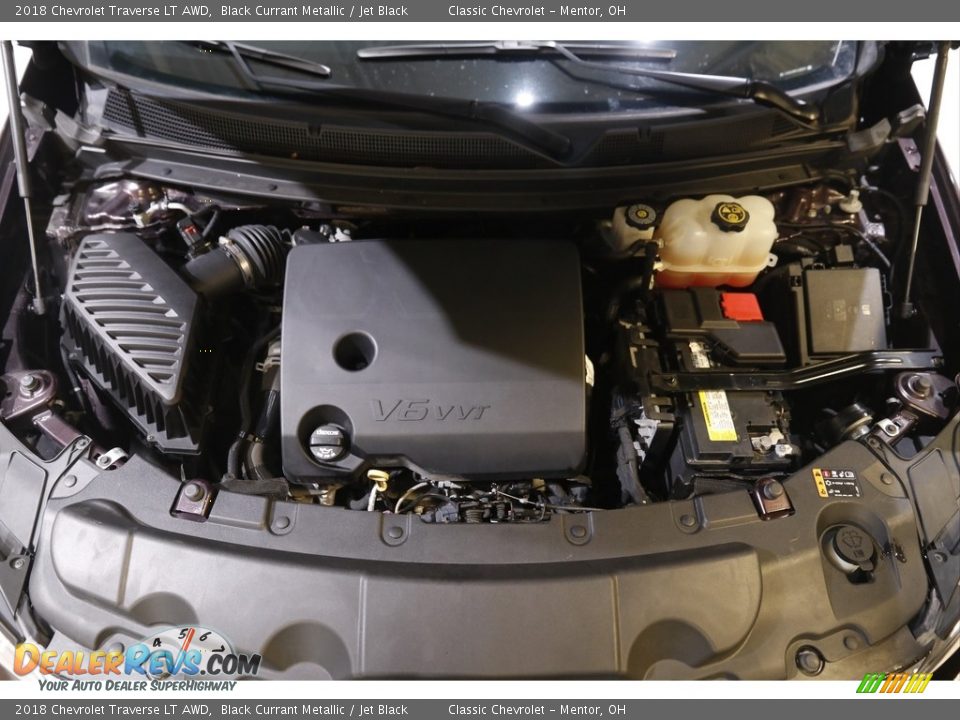 2018 Chevrolet Traverse LT AWD Black Currant Metallic / Jet Black Photo #19